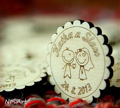 Darčeky pre svadobčanov - Svadobné magnetky - 2772004