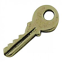 Komponenty - Kľúč FAB/ starobronz/ 19x7mm/ 10ks - 2885435