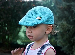 Detské čiapky - retrobaretka č 4 - 2894971