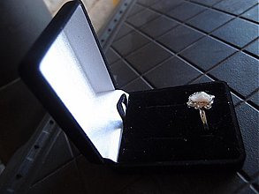 Prstene - Semišová krabička k šperkom - 2911956