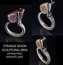 Prstene - Strange Moon (sculptural ring) - 2944125