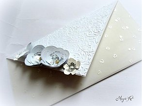 Papiernictvo - Svadobná obálka na peniažky - Nevestin závoj - 3006857