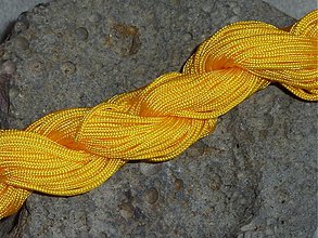 Galantéria - Nylonová šnúrka 1,5mm Žltá 02 - 3013054
