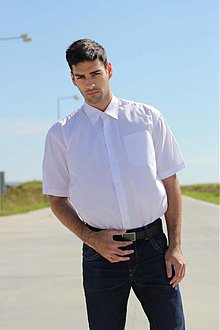 Pánske oblečenie - Biela pánska košeľa - 3019340