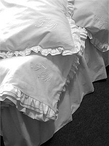 Úžitkový textil - Volán okolo postele 200x200. - 3041895