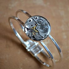 Náramky - Náramok so strojčekom z hodiniek - 3058156