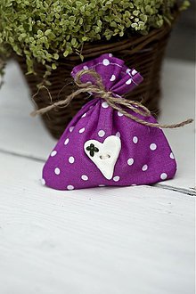 Darčeky pre svadobčanov - Vrecúško tmavo ružové - 3078784