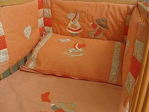Detský textil - setík oranžový - 3091302