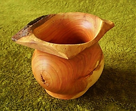 Dekorácie - Prírodná váza s kôrou zo slivky - 3103517