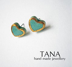 Náušnice - Tana šperky - keramika/zlato - 3116611