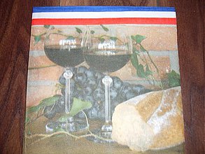 Papier - Servítka - poháre s vínom - 3134731