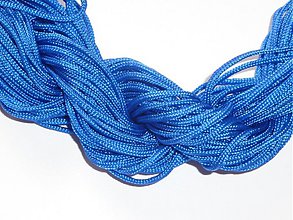 Galantéria - Nylonová šnúrka 1,5mm kráľovská modrá 27 - 3150994