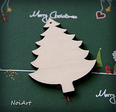 Dekorácie - Vianočná ozdoba stromček jednoduchý - 3162387