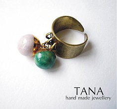 Prstene - Tana šperky - keramika/zlato - 3204854