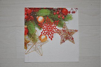 Papier - Servítka - vianočné hviezdy - 3214648