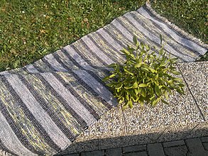 Úžitkový textil - Koberec Sivo-zelený 160x73cm - 3245292