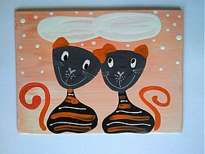Tabuľky - Menovka s vlastným textom - mačičky - 3261912