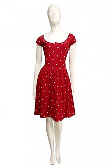 Šaty - Dot vintage red... - 3279175