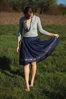 Sukne - Modrotlačová sukňa II. - 3291579
