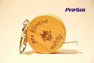 Kľúčenky - Prívesok na kľúče - drevený meter s nápisom podľa priania - 3304495