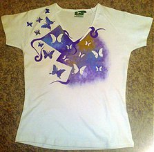 Topy, tričká, tielka - motýle motýle - 33183