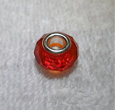 Korálky - Pandora plast 9x15mm-1ks (cognac) - 3356669