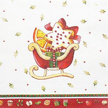 Papier - Christmas Bakery Sleigh - Vianočné sane - 3363216