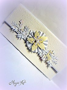 Papiernictvo - Vianočná obálka "Vanilková zima" - 3374163