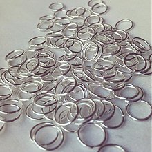 Komponenty - Spájacie krúžky platina, 6mm, 0.70€/50ks - 3380322