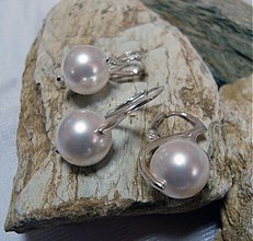 Sady šperkov - Súprava- biele perly - 3387115