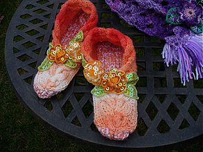 Ponožky, pančuchy, obuv - Papučky pre princeznú - 3396475