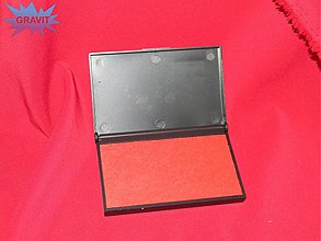 Farby-laky - Poduška pre razitka pečiatky červena - 3416741