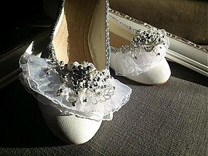 Ponožky, pančuchy, obuv - Volánové elegantné balerínky - 3418715