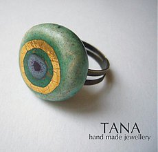 Prstene - Tana šperky - keramika/zlato - 3418889