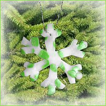 Dekorácie - VÝPREDAJ! Snehová vločka - fľakatá snowflake - fialová zamrznutá (x) - 3462007