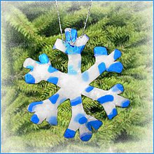 Dekorácie - VÝPREDAJ! Snehová vločka - fľakatá snowflake - fialová zamrznutá (x) - 3464050