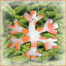 Dekorácie - VÝPREDAJ! Snehová vločka - fľakatá snowflake - fialová zamrznutá (x) - 3464519