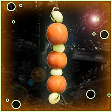 Dekorácie - VÝPREDAJ vianočný ,,červík" - SVIETIACI V TME!!! (Oranžový) - 3485492