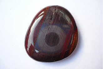Minerály - Troml. placka - tygří železo 44 mm, č.388s - 3487397