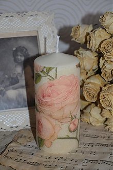 Sviečky - Sviečka Sagen vintage Rose - 3494030