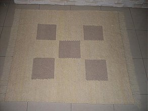 Úžitkový textil - Vytkávaný vlnený koberec - 3529595