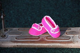 Detské topánky - Ružové papučky - 3552587