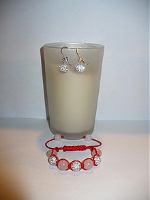 Sady šperkov - detská shamballa ruženín - 3563136