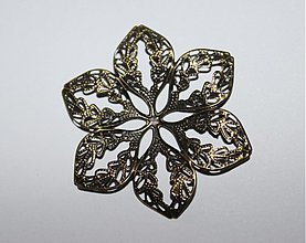 Komponenty - Filigrán kvet bronzový - 3565870