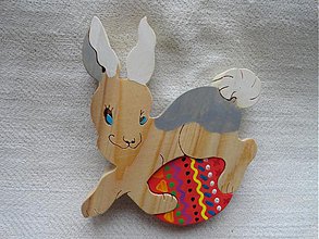 Dekorácie - Zajačik s vajíčkom - 3570817