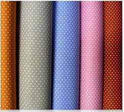 Textil - Bavlnená látka - terakotová bodka - 3598815