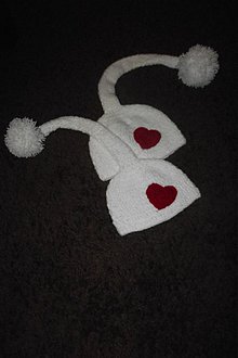 Detské čiapky - Valentínske čiapočky - 3691334