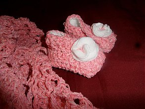 Detské topánky - ružové papučky zateplené flísom - V Ý P R E D A J - 3693836
