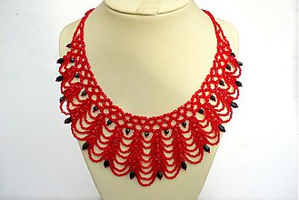 Náhrdelníky - RED - Elegantní náhrdelník - 3714107