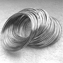 Suroviny - Pamäťový drôt-platina-100 ot. (55mm) - 3720937